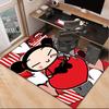 Heartfelt Love Cute Doll Office Rug Chair Mat, Game Carpet, Suitable for Front Door, Bedroom, Living Room, Desk, Holiday Gift