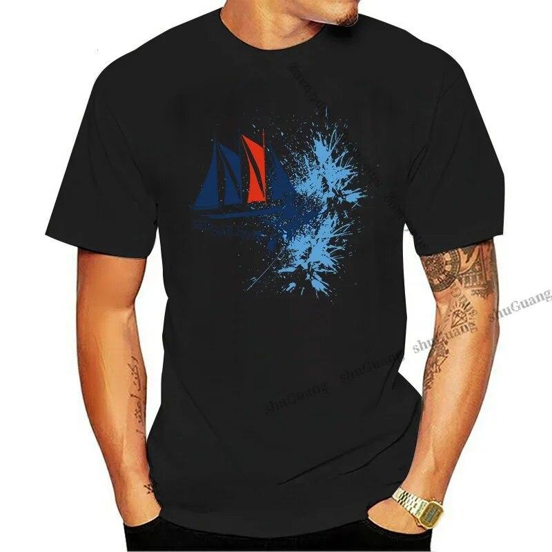 Plachetnice ve vintage stylu Topy trička s potiskem Léto s krátkým rukávem Ležérní móda Grafika Unisex trička Streetwear WoUnisex Oblečení