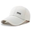 Spring and Autumn New Hat Men's Canvas Luminous Label Printing Baseball Cap Sunshade Sunscreen Big Eaves Cap