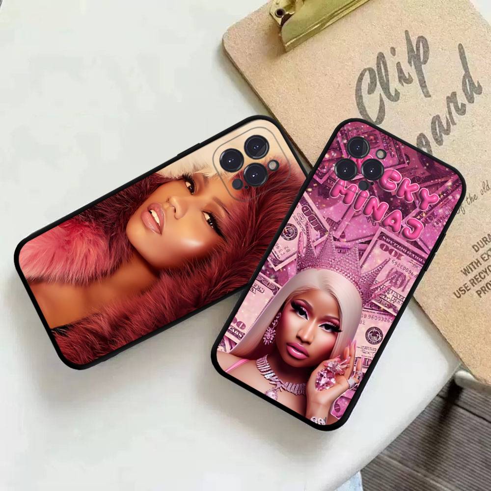 N-nicki Singer M-minaj Phone Case For IPhone 14 Plus 13 Mini 11 16 15 17 Pro Max Protection Shockproof