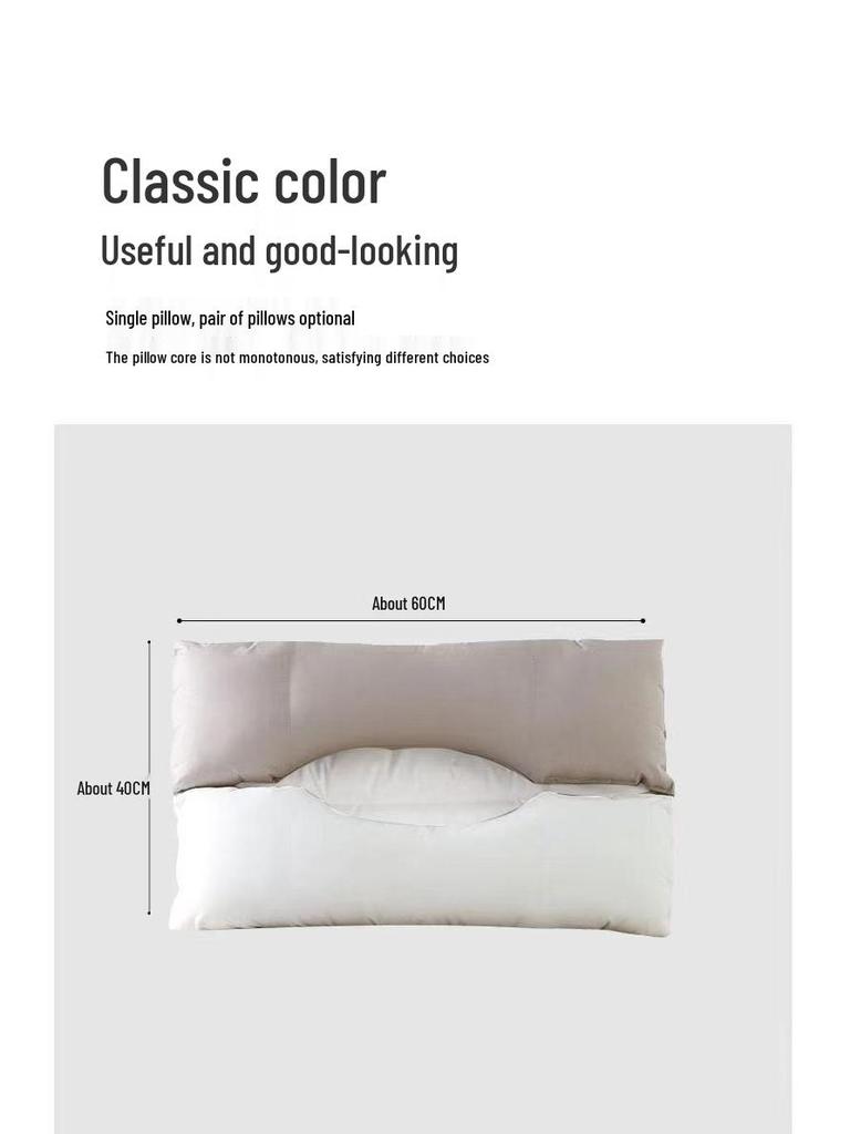 3-in-1 Detachable Double-Layer Cotton Neck Support Pillow