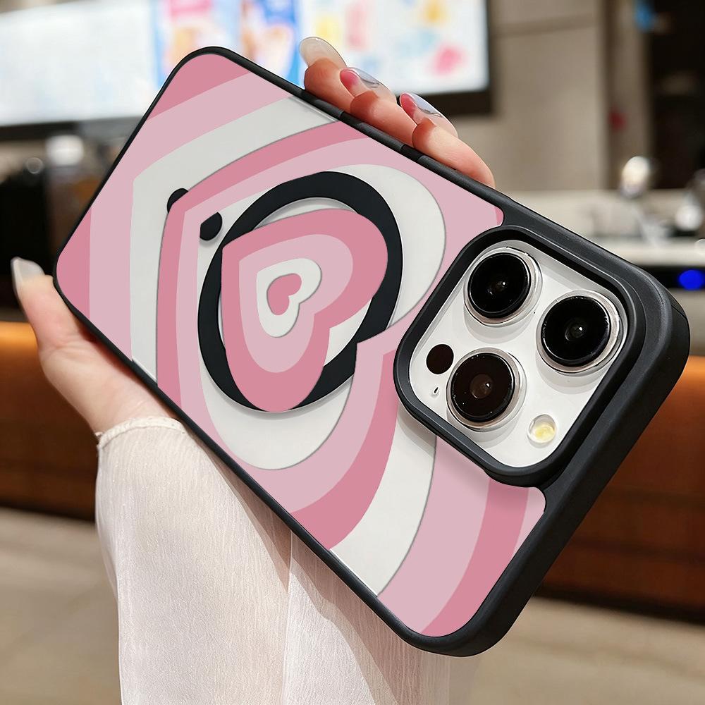 Graffiti Color Love Applies To iPhone17promax Matte Acrylic Magnetic Mobile Phone Case 16 Niche Anti-drop