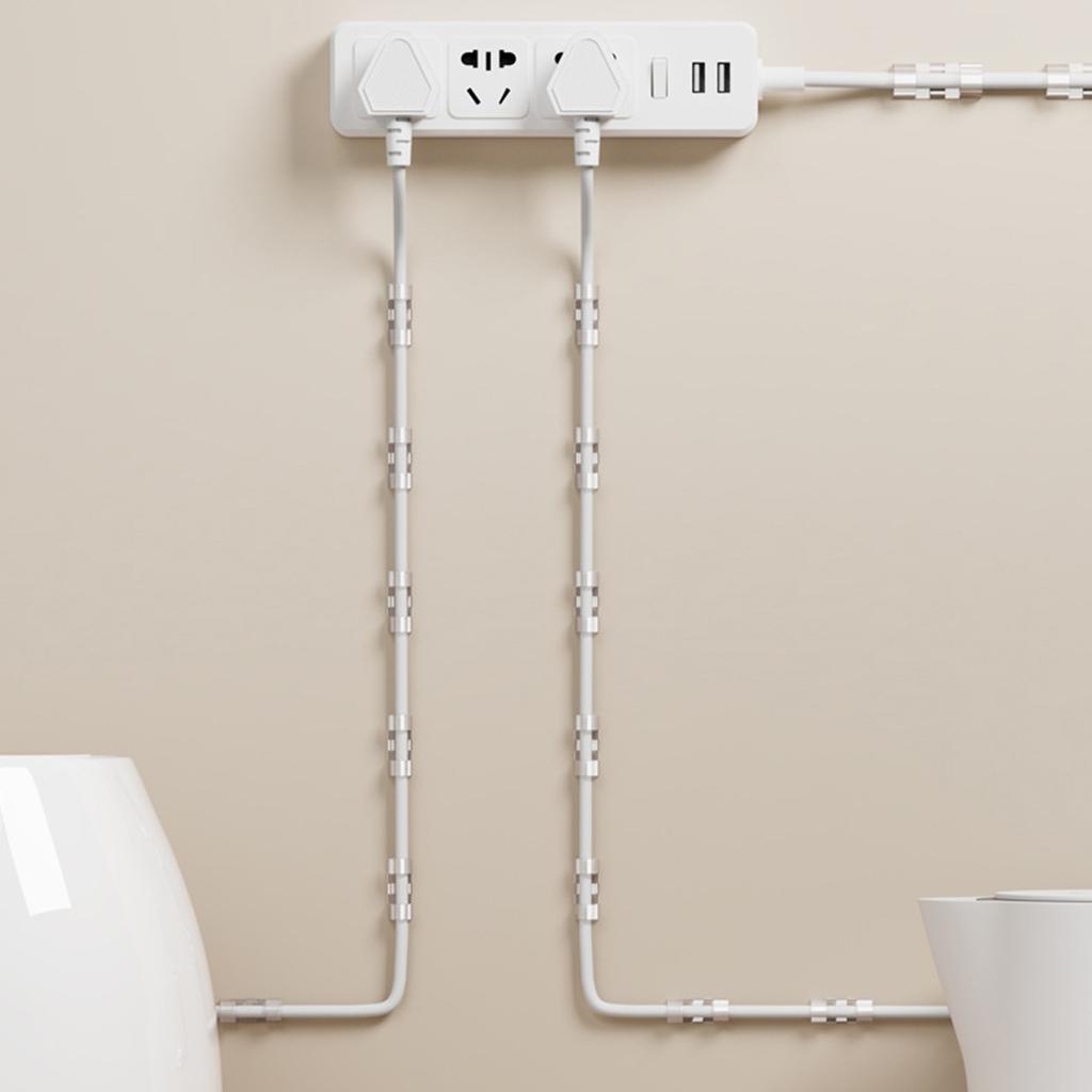 Secure & Versatile Clear Double Hook Clips Plastic Hook Clips for Outdoor String Lights Suitable for Various Surfaces