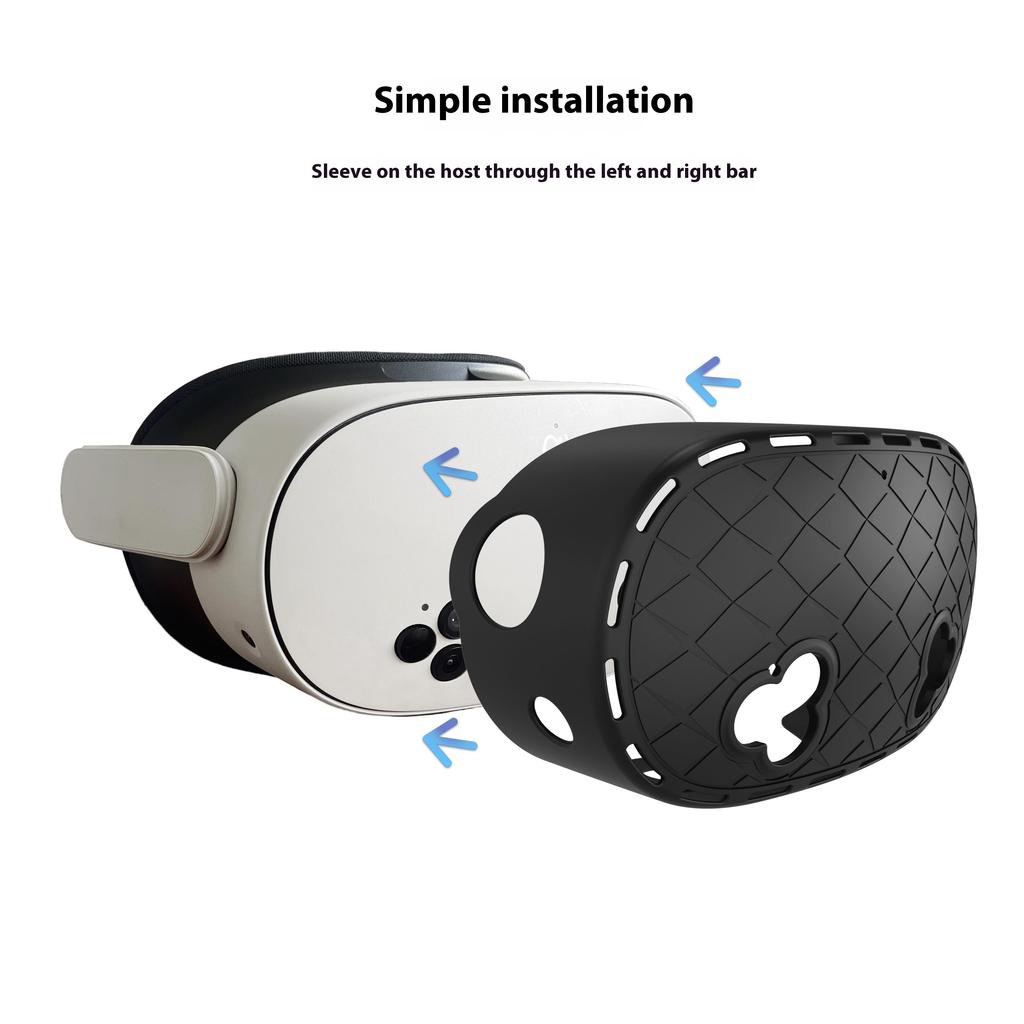 Silicone Case Set for Meta Quest 3S VR Headset, Controllers Protective Cover