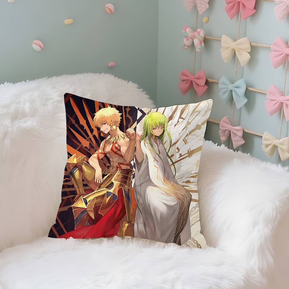 Fate Anime Pillow Case Throw Pillow Cover Nordic Vintage Style Cushion Covers Home Living Room Sofa Couch Seat