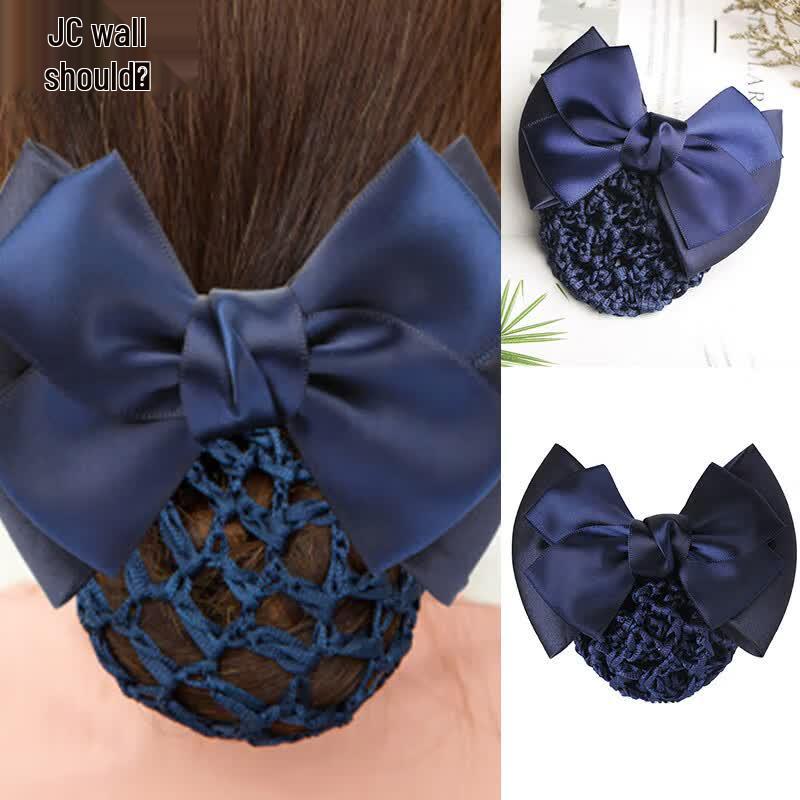 Jianyingshu Professional Hair Bun Net with Bow