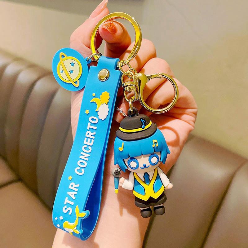 

Exquisite Mermaid Keychain Fashion Princess Style Cute Key Ring Ideal Gift For Parties Singing