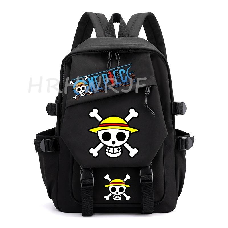 Anime ONE PIECE Backpack Monkey D Luffy College Backpack Girl Travel Book Backpack Nylon Leisure Women Laptop Men School Bags