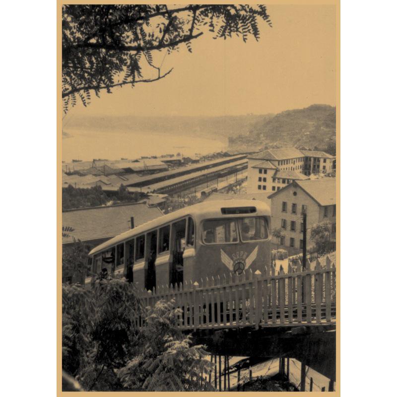 Free Shipping Retro Chongqing Street Scene Illustration: Hot Pot & Malatang Restaurant Wall Mural on Kraft Paper Yellow Kraft Paper (No Glue) 30X42 cm