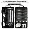 New 115-in-1 Mini Precision Screwdriver Set For Car Computer PC Mobile Phone And Device Repair Insulated Hand Home Tools