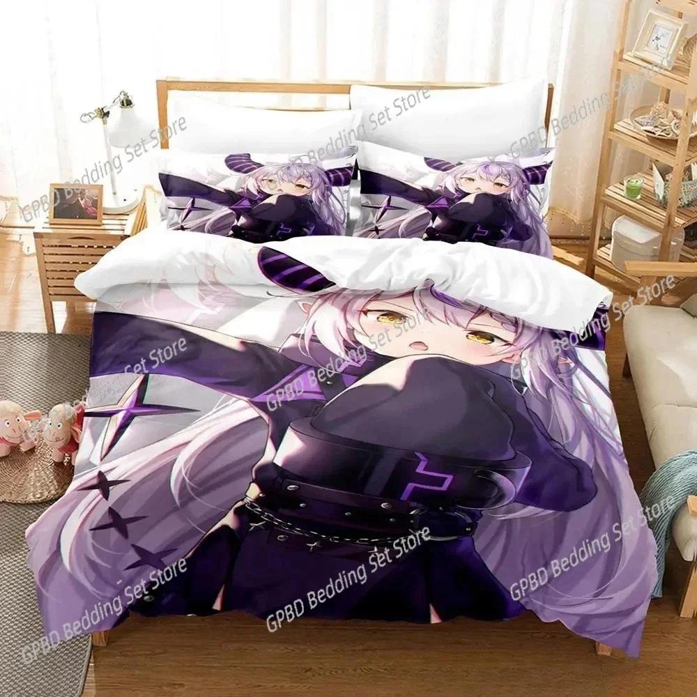 Anime Kawaii Girl La+Darknesss 3D NEW Duvet Cover Pillowcase Bedding Set Adult Boy Girl Bedroom Decoration Single Double Large