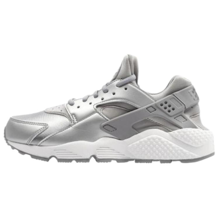 Nike Air Huarache Run Беговые кроссовки Женские Серебристые 859429-002 36.5