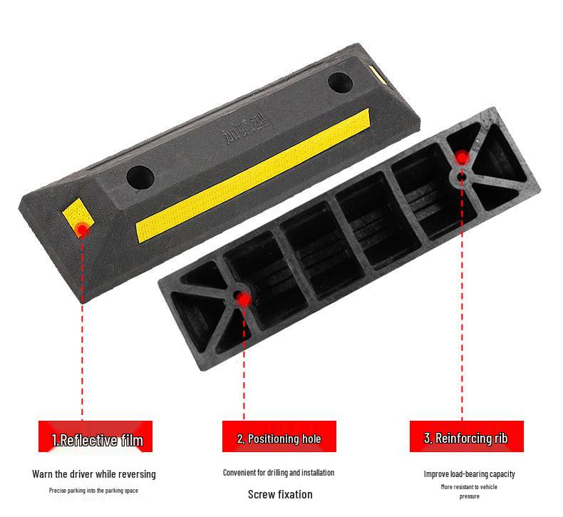 Rubber Parking Space Wheel Stopper and Positioner