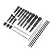 22PCS Set Glow Plug Electrodes Removal Tool Kit Metal Portable Complete with Storage Box