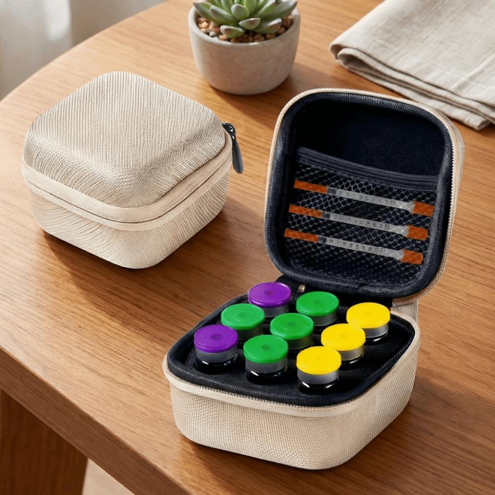 9 Slots Insulin Vial Protector Waterproof Essential Oil Case Practical Insulin Organizer  Diabetics
