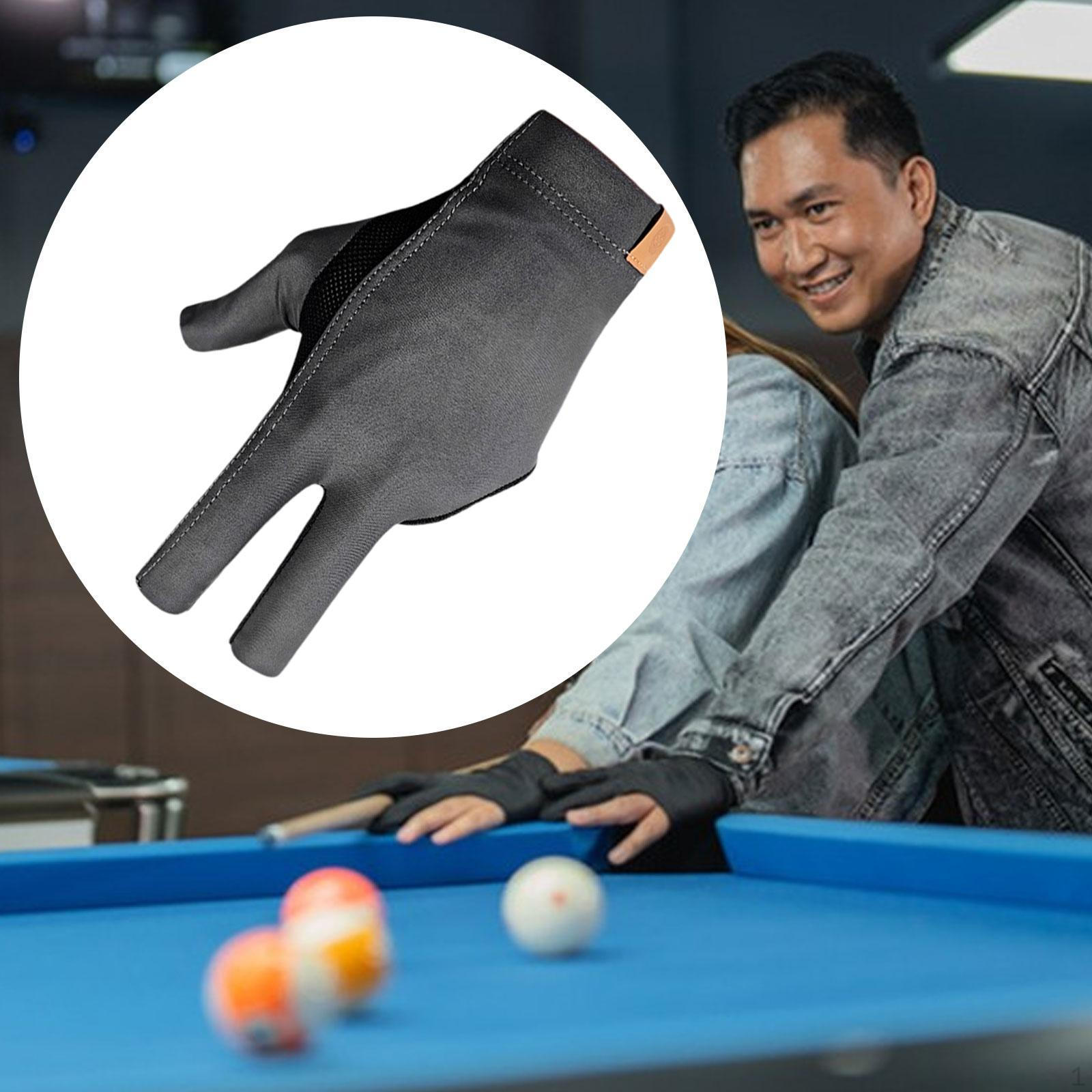 

3 Bate Glove Batting Nenslip Professional Cue Sports Elastic серый