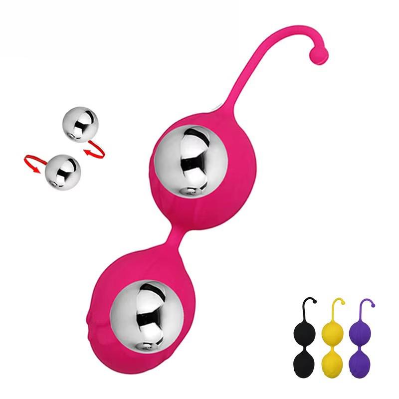 Silicone Kegel Balls Hardening Vagina Balls Pelvic Sports Floor Ben Wa Geisha Muscle Contraction Adult Toys For Women Rose Sex