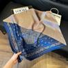 New versatile fashion silk small square scarf professional scarf silk scarf spring and summer matching scarf temperament simple silk scarf