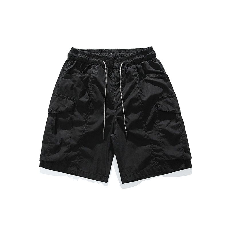 Foreign Trade Surplus Workwear Shorts American Retro Style Men's Summer New Trendy Brand Sports Loose Straight Five-Point Pants