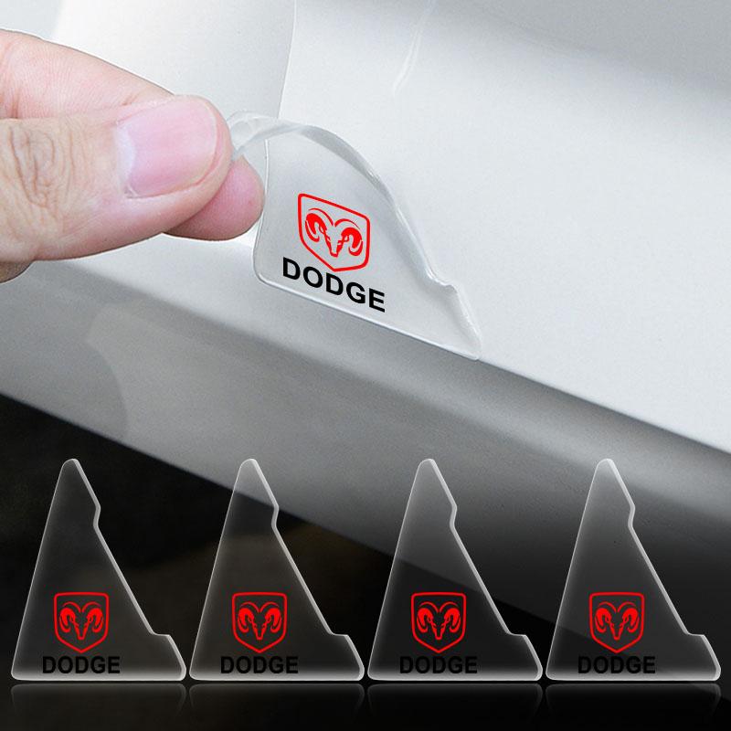 2Pc Car Door Corner Cover Anti-Scratch Protection Sticker Styling for Dodge Caliber Ram 1500 Caravan Charger Grand Caravan Journey Coolway Durango
