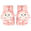 Autumn and Winter New Cute Girl Dumpling Flip Gloves Fresh and Sweet Versatile Thickened Plush Half-finger Gloves
