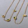 Retro Three Gemstones, Pendant, Collarbone Chain, French High-End Sense Of Personality, Simple And Exquisite Light Luxury Necklace.