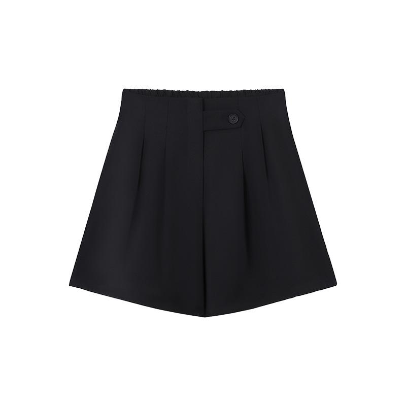 Suit Shorts Women's Outer Wear Summer Thin High Waist Loose Commuting Versatile Ice Silk Thin Casual Five-point Pants