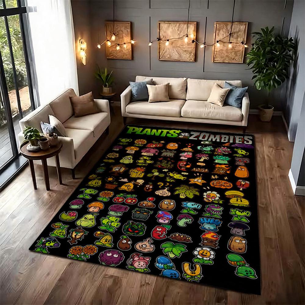 Plants Vs Zombies Carpet Living Room And Bedroom Mats Floor Mats Doormat Office Chair Cushion Room