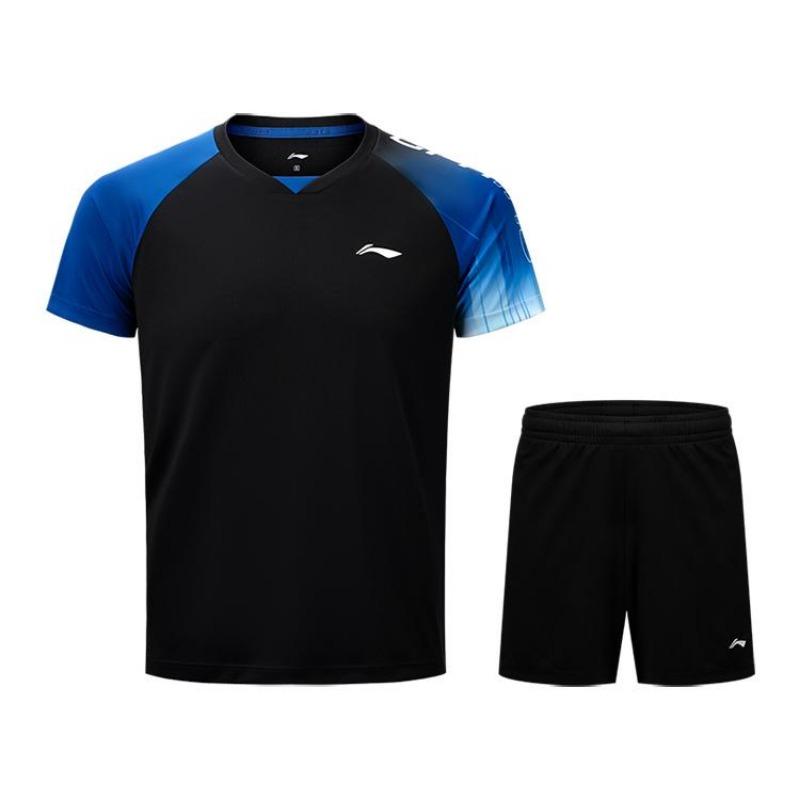 Li Ning Table Tennis Series Quick-Dry Breathable Comfortable Versatile Casual Sports Suit Unisex Sports Suit AATV069-1