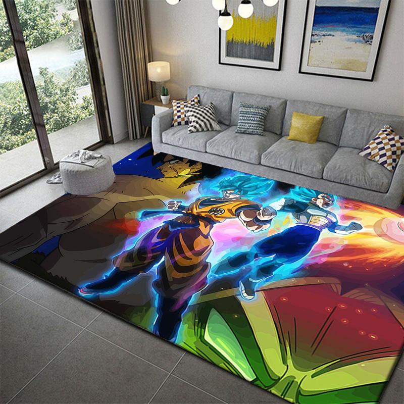 Dragon Ball Soft Touch Bedroom Area Carpetanime soft washable cartoon floor carpet 60x90cm