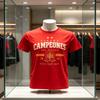 2026 Spain World Champion Two Stars Graphics Unisex Tshirt Unisex Unisex Cotton Fashion Football Champion Commemorate Shirt
