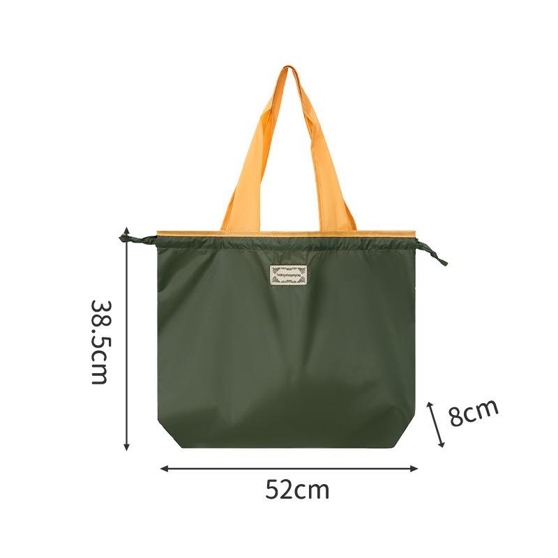 1pcs Foldable Supermarket Shopping Bag Portable Single-Shoulder Large Capacity Handheld Bags Waterproof Grocery Bag