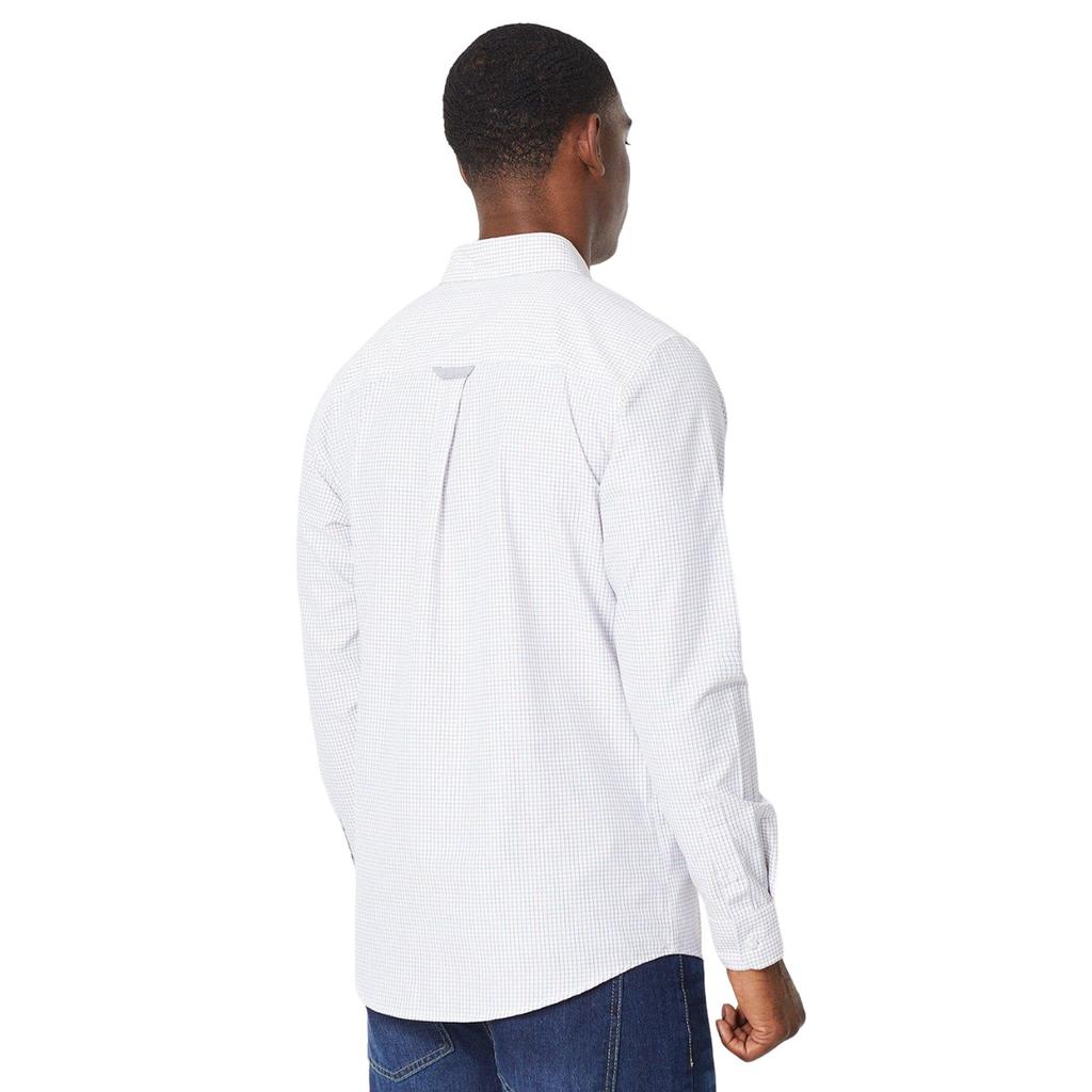 Maine Mens Tattersall Check Long-Sleeved Shirt