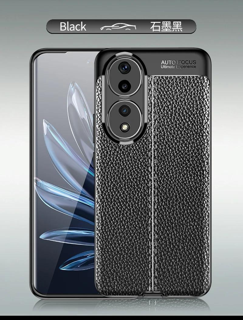 For Honor 90 Case For Honor 90 Cover Shockproof TPU Soft Leather Protective Phone Shell Bumper For Honor 90 For Honor 90 чёрный