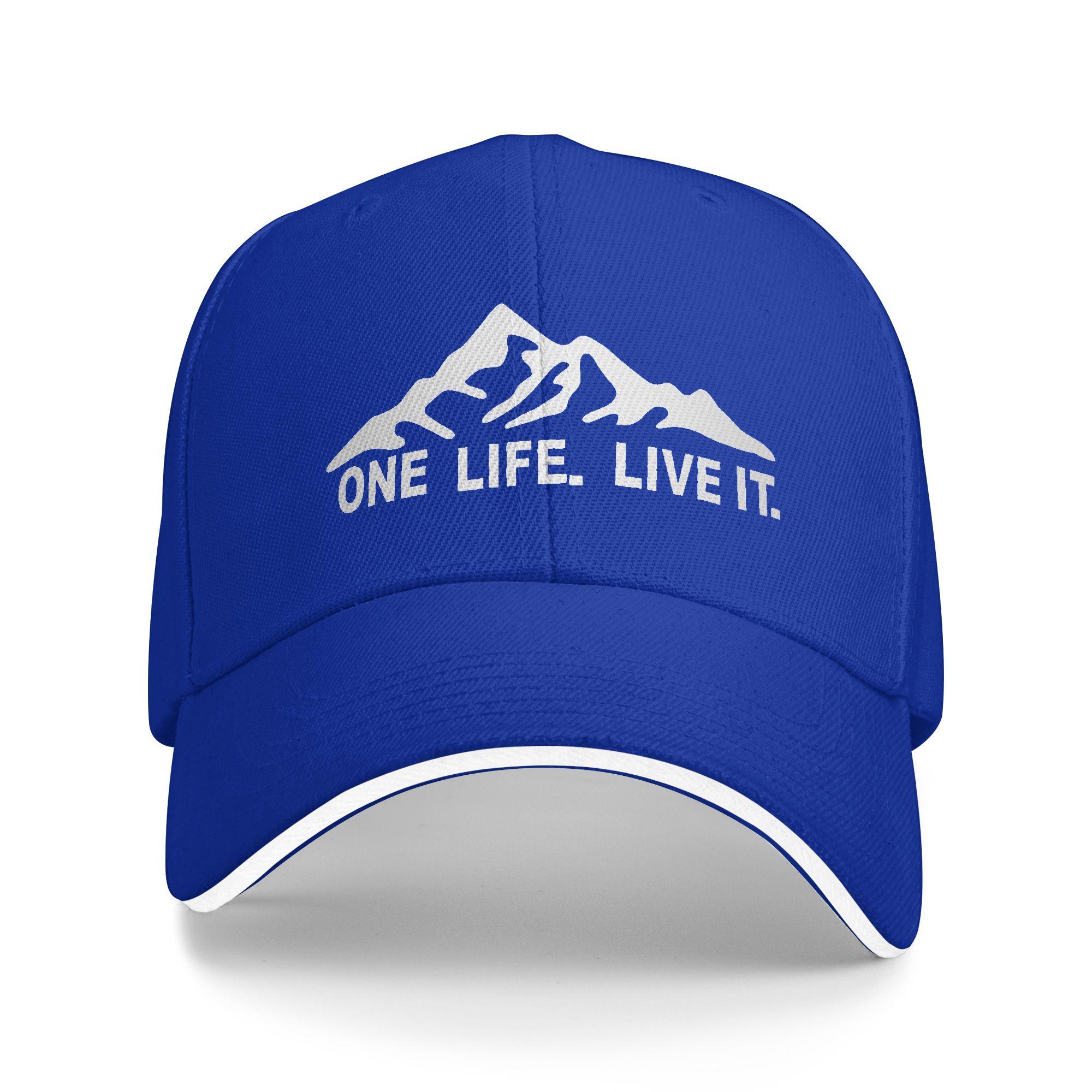 Custom One Life Live It Baseball Cap Hip Hop Women Unisexs Adjustable Dad Hat Spring Snapback Hats One Size