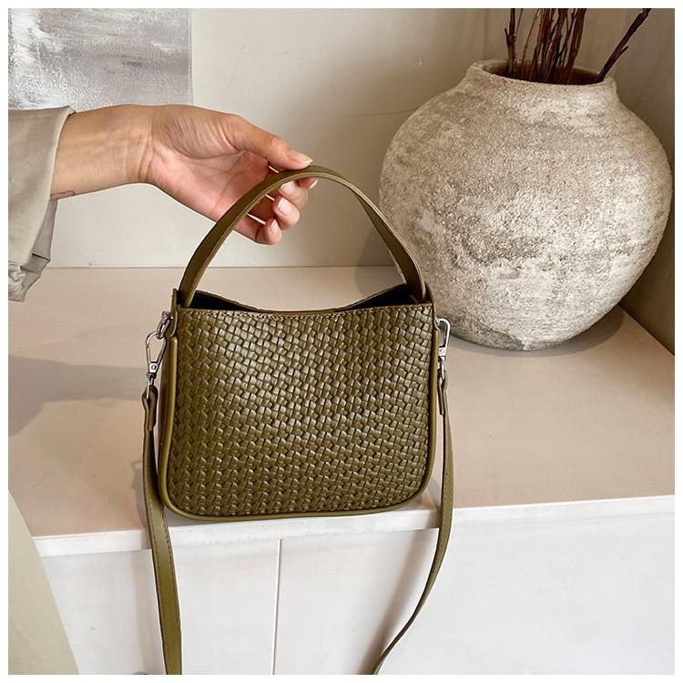 Ielgy Large-Capacity Temperament European American Simple Tote Bag One-Shoulder Messenger Female Bag