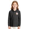 Girls Long Sleeve School Uniform Top Casual Print Shirt for Back to School