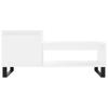  Coffee Table, White 100x50x45 Cm, Wood-based Material