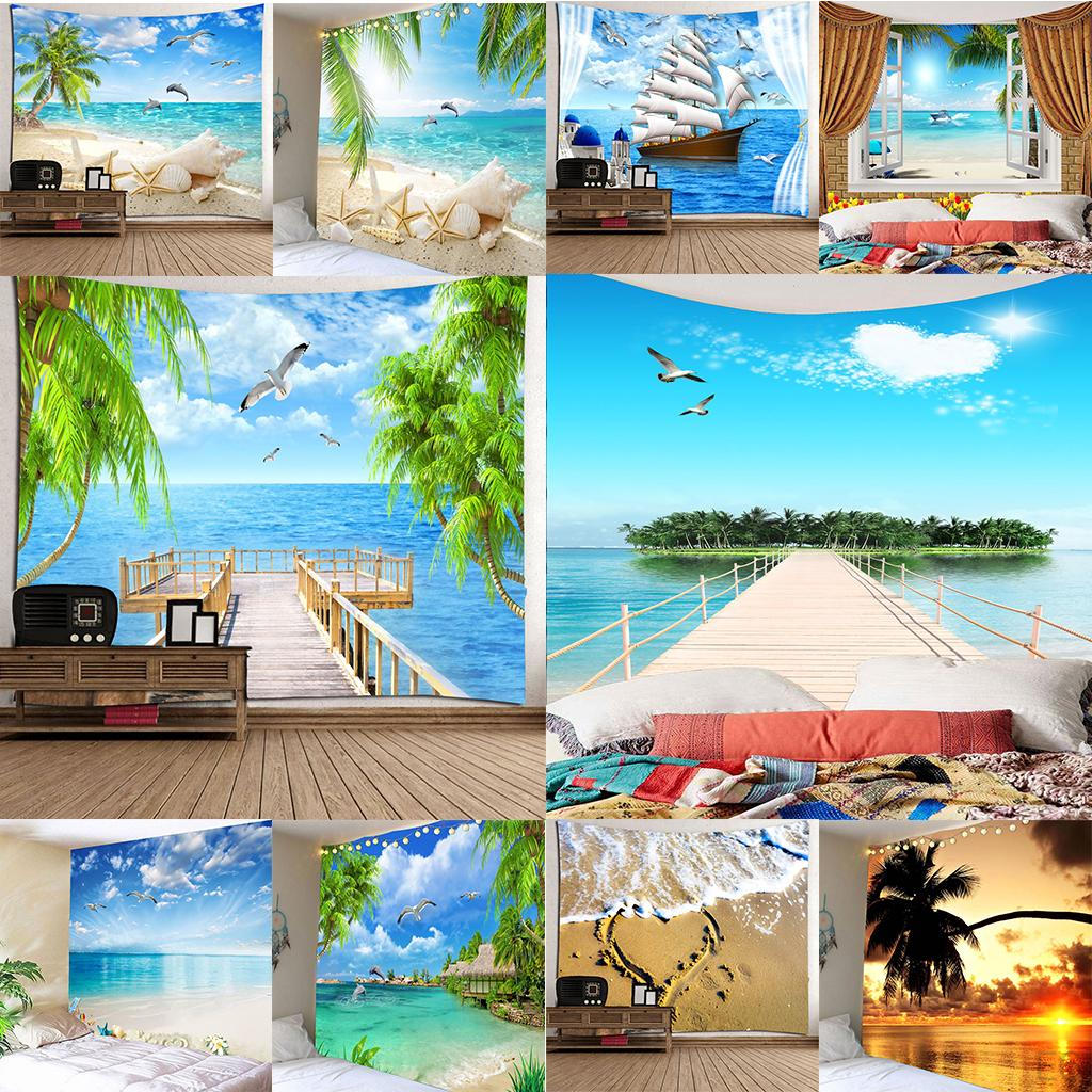 Tapestry Beautiful Pictures Art Mural Hanging Decoration Seascape