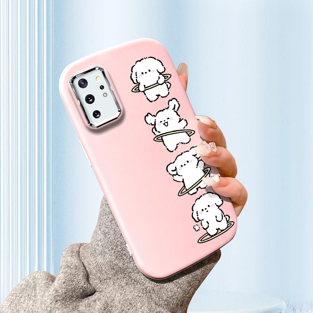 Solid farge Sølvkant-objektiv Fatty deksel Mykt TPU flytende silikondeksel Støtsikkert telefondeksel for Xiaomi Redmi Samsung