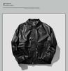 Ανδρικό Υπερμεγέθη Δερμάτινο Μπουφάν - Αμερικάνικο Ρετρό Street Style