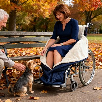 Wheelchair Blankets For Adults Windproof Recliner Chair Pocket Warmer Wheelchair Warm Covers For Women Men Senior Elderly Adults