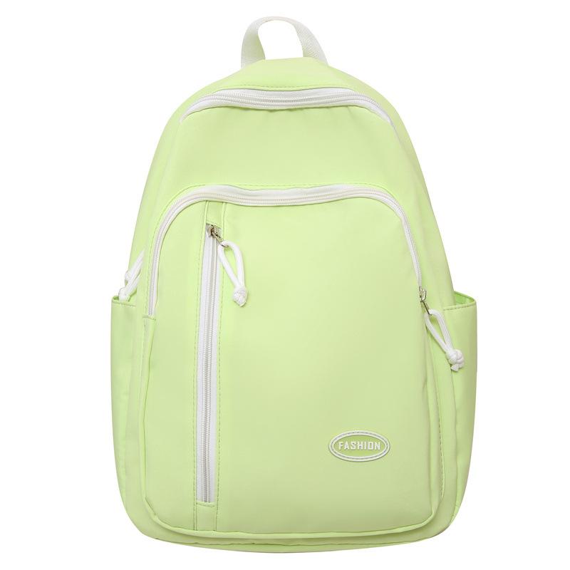 

Large capacity girl versatile schoolbag female high school college student junior high school student anti-splashing fashion backpack grass зелений колір