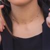 New Product Fashion Trend Korean Version Small Fresh Personalized Collarbone Chain Ins Style, Simple Copper Bead Pendant Necklace