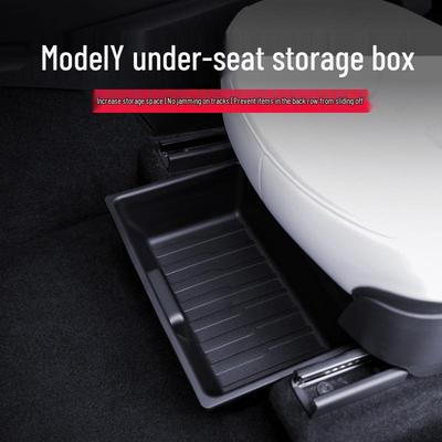 Tesla Model Y Unter-Sitz-Aufbewahrungsbox und Organizer - Auto-Innenzubehör