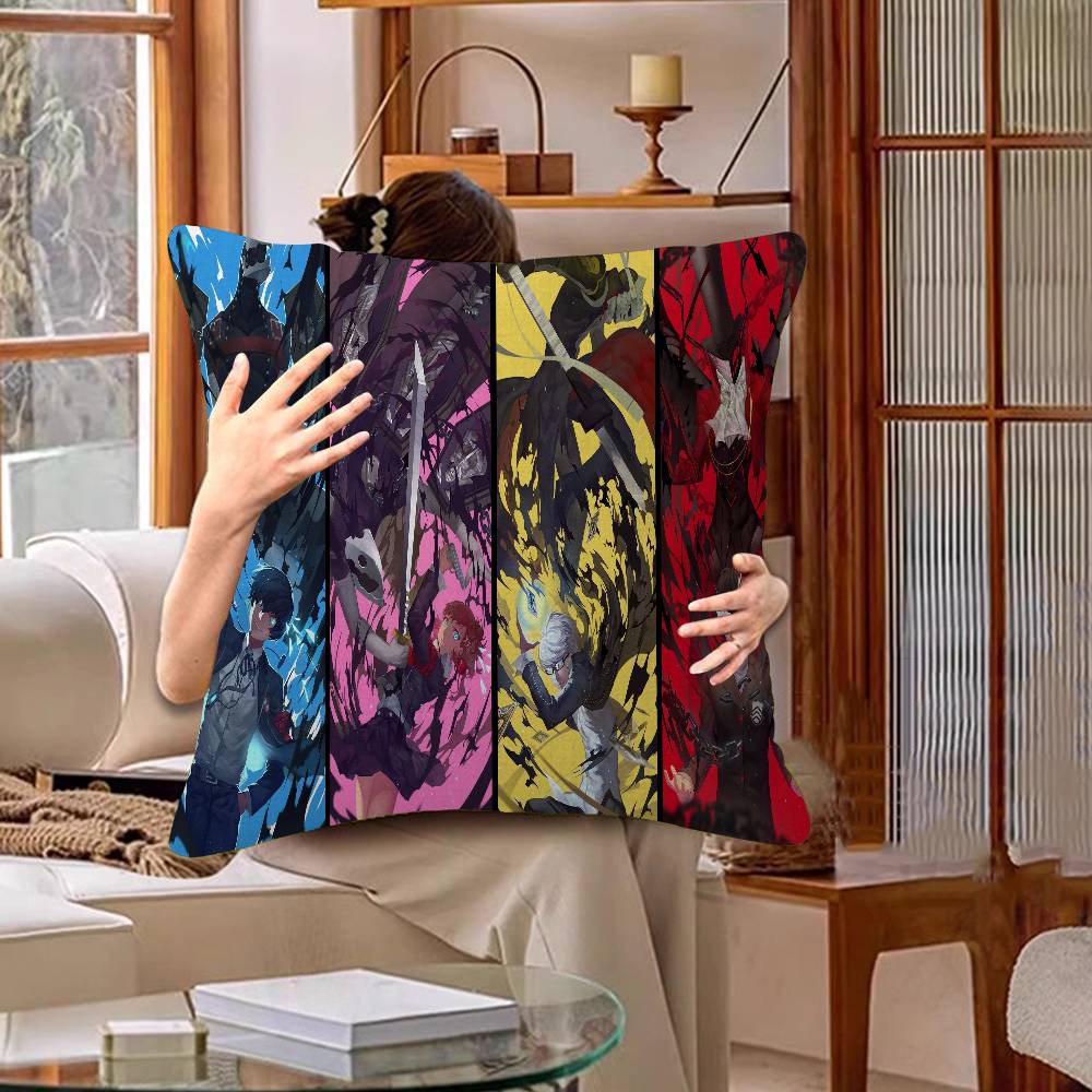 P-Persona 5 Pillow Cover For Bedroom Room And Living Room Sofa Decorative Cushion Cover