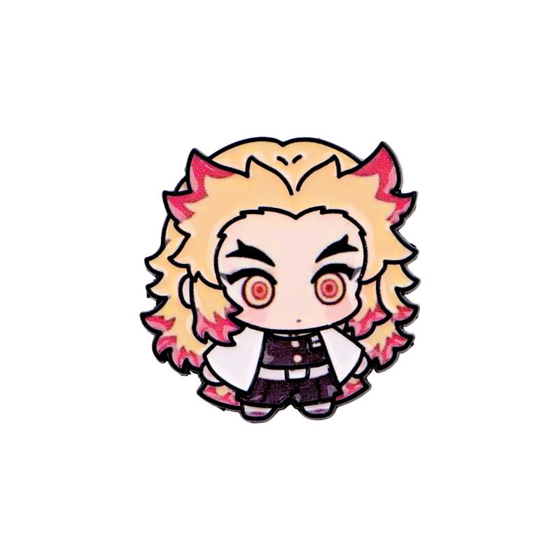 1/8Pcs Anime Demon Slayer Enamel Pin Cartoon Brooches For Clothing Accessories Lapel Badges Jewelry Fans Collection Gift