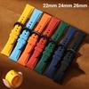 Premium Silicone Watch Band 22mm 24mm 26mm Sport Rubber Driving Watch Strap Waterproof Replacement Watchband for Seiko for Men