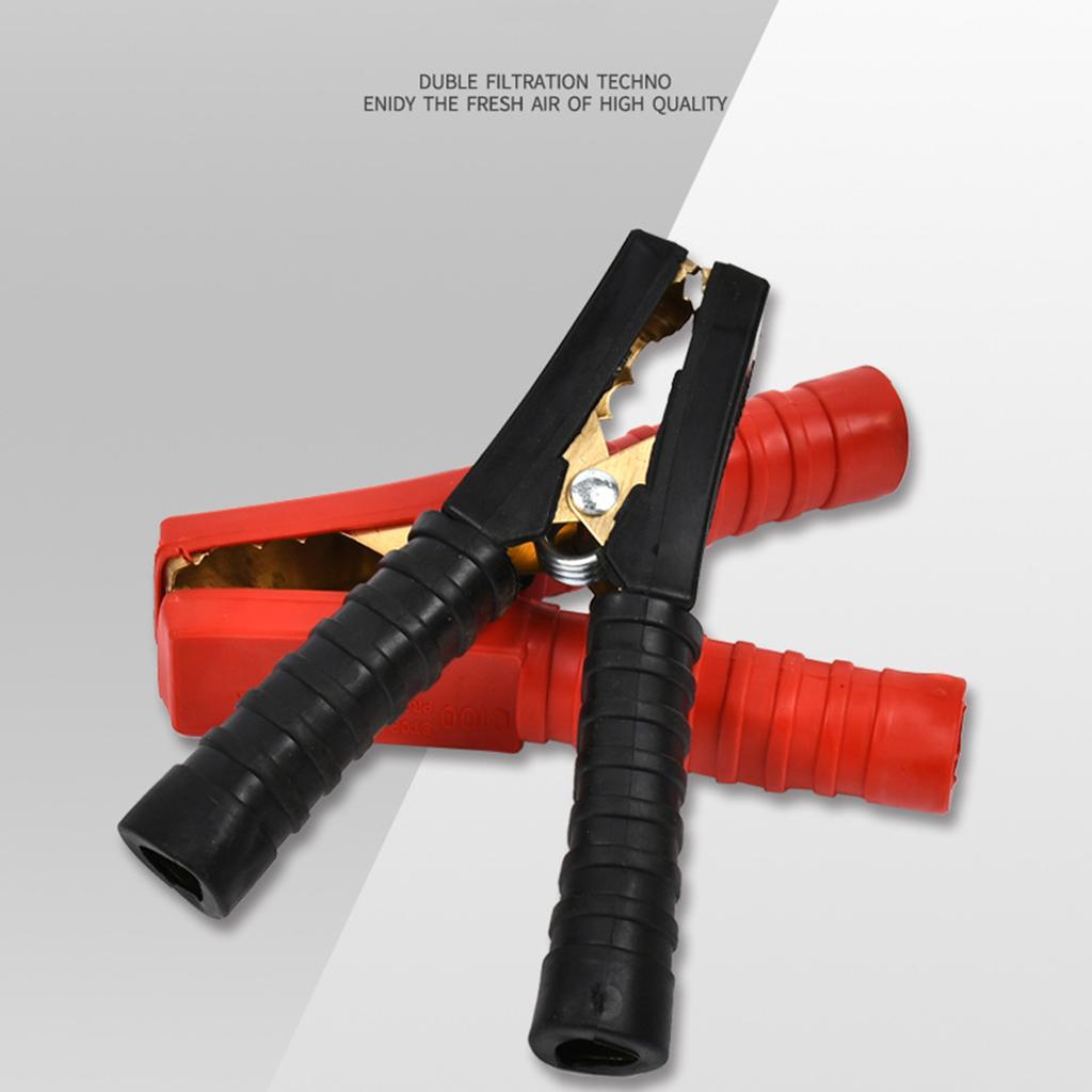 2Pcs 200A Electrical Alligator Battery Insulated Clip Connector Plastic Handle Clips For Electric Project