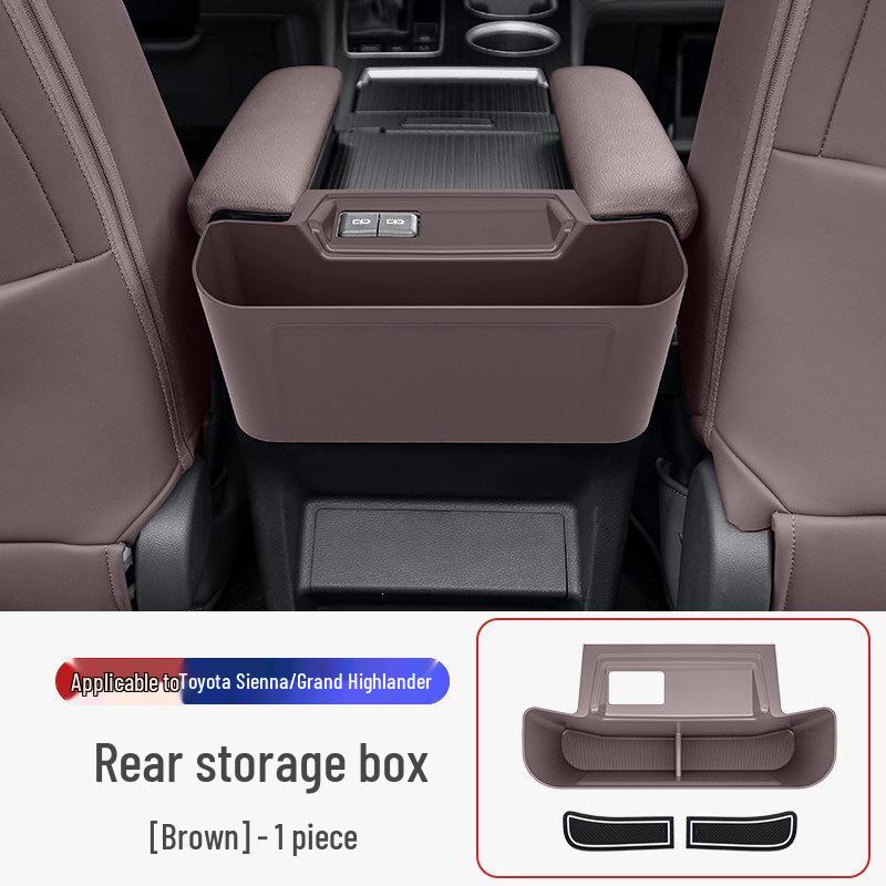 Toyota Sienna & GAC Trumpchi Venza Rear Storage and Armrest Box Tissue Holder Set